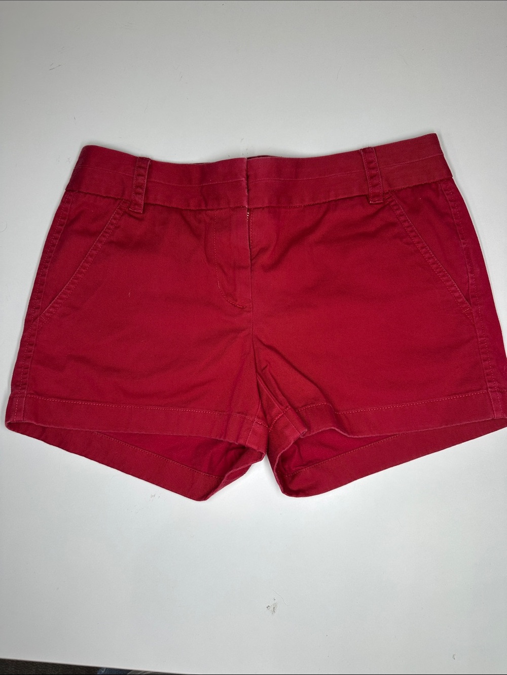 J.CREW 3” Chino Red Size 0